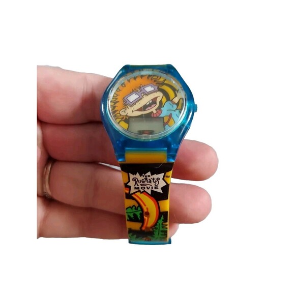 Vintage 1998 Rugrats Chuckie Watch  - Watch for Repair Needs Battery Y2K Toy - Picture 1 of 7